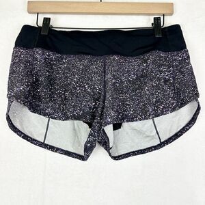 Lululemon Speed Up Short Size 6 Crystalline Multi Balck Athletic 2.5"